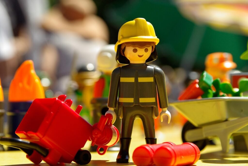 playmobil, toy, firefighter, figurine, playmobil, firefighter, firefighter, firefighter, firefighter, firefighter